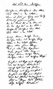 Tekst van het Duitse volkslied door August Heinrich Hoffmann von Fallersleben